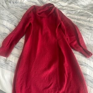 Elegant Red Turtleneck Sweater Dress by Soft Surroundings